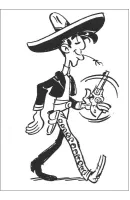 Lucky Luke kleurplaat 43